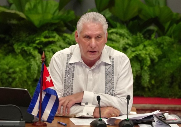presidente de Cuba Miguel Diaz Canel