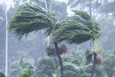 Vientos ocasionados por le huracán Melisa